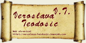 Veroslava Teodosić vizit kartica